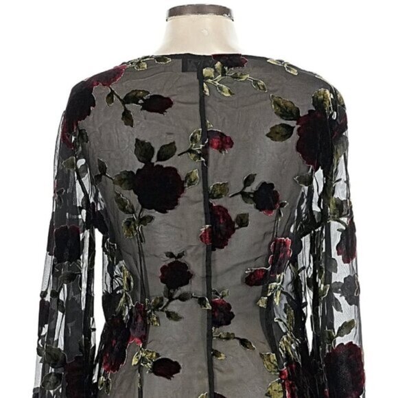 WIDOW Befallen Romance witchy velvet burnout duster jacket - Picture 4 of 11